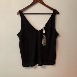 BRAND NEW Black camisole in linen